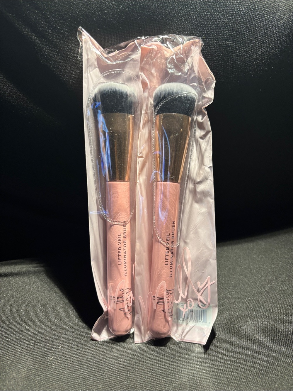 Mally Beauty Pink Lifted Veil Illuminator Brush Duo